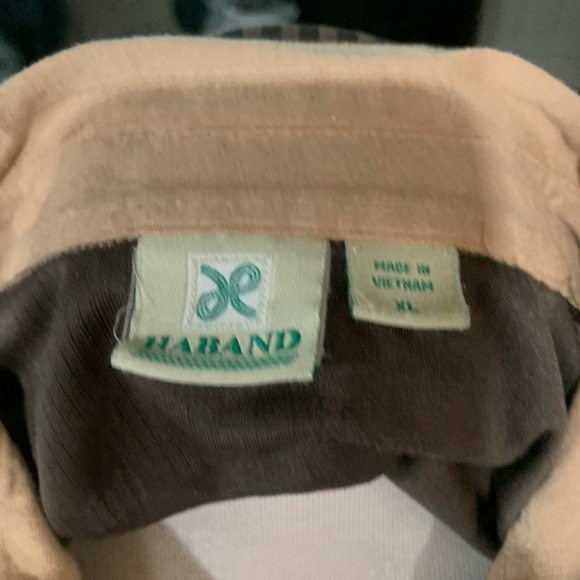 Vintage Haband men’s vest combo size XL dark brown vest with tan sleeve/collar - Picture 5 of 6